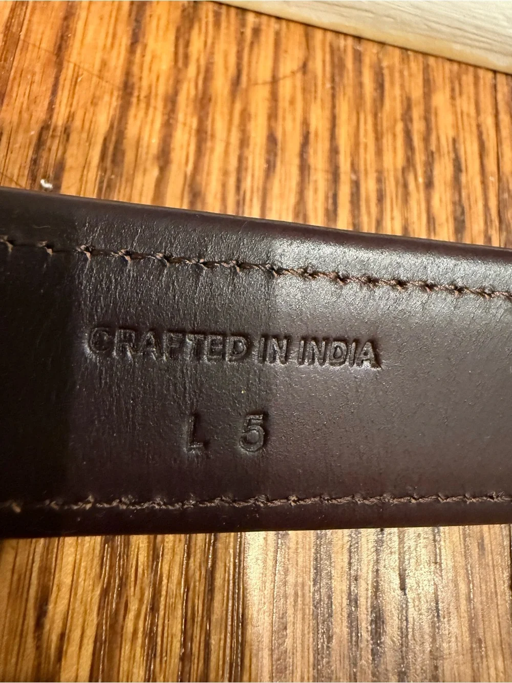 Cole Haan Men's Dark Brown Leather Belt